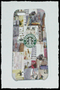 iPhone 5 Case – City pattern and Starbucks logo